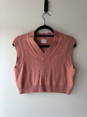 Sunday Best Aritzia Winston Cropped Sweater Vest
